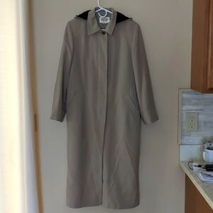 10P Petite Talbots Coat Lined Detachable Hood Detachable Lining